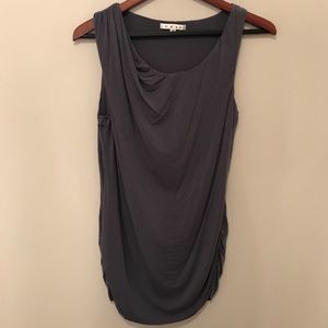 CAbi sleeveless top. Really pretty wi white jeans