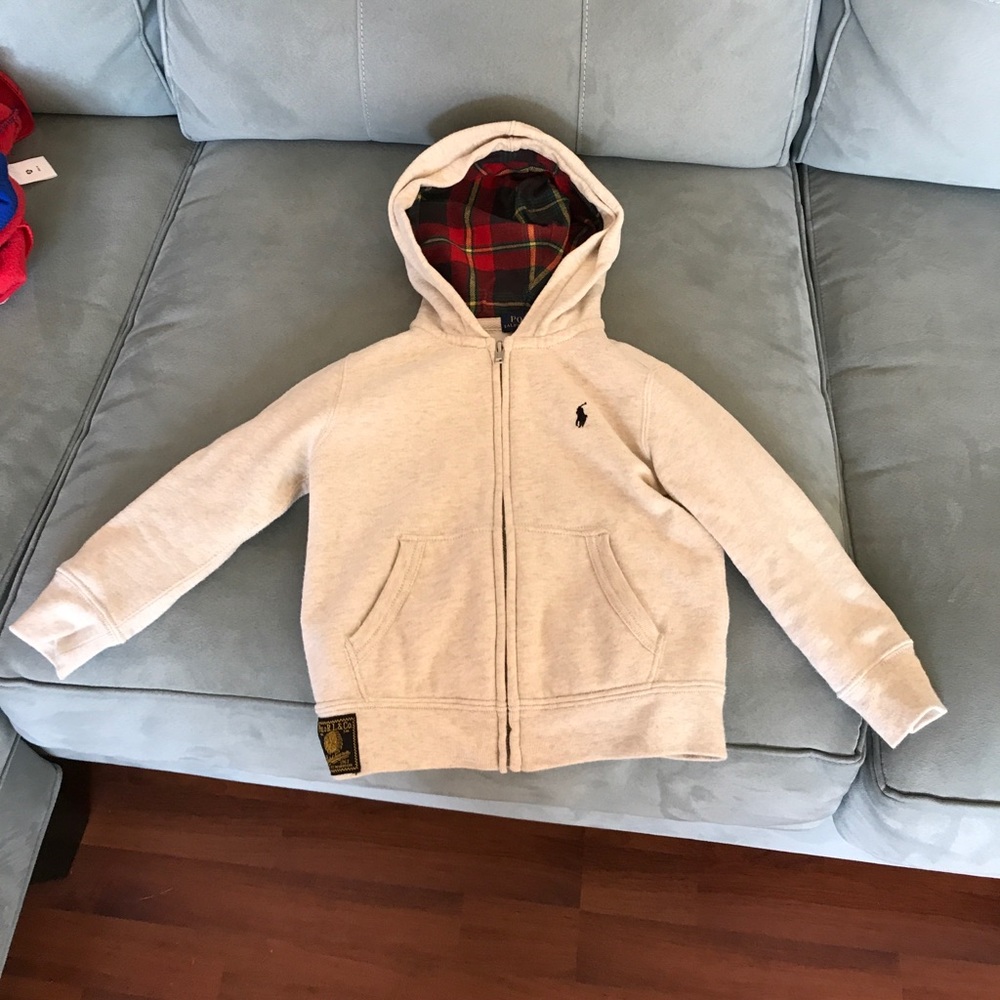 Boys polo jacket with hood