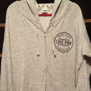 PINK Victoria’s Secret Full Zip Hooded Sweatshirt