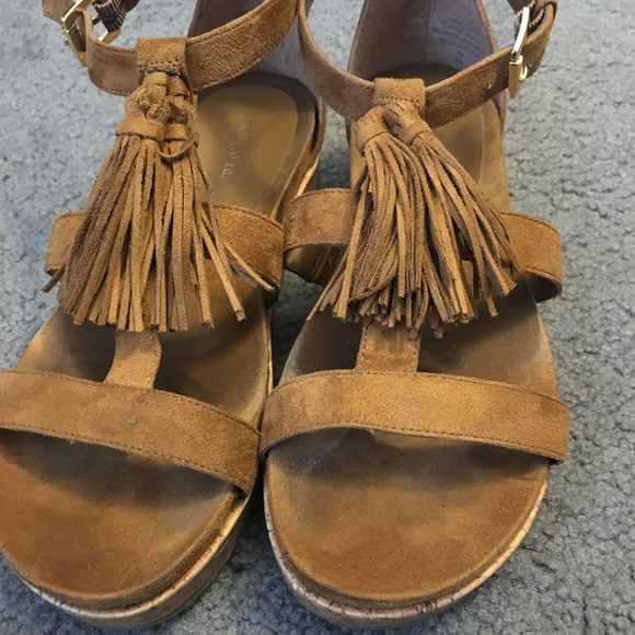 Tasseled Sandal with Cork Bottom - Picture 2 of 3