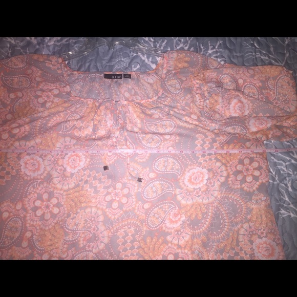 A.n.a Peasant Blouse Paisley and Floral Women’s XL - Picture 2 of 6