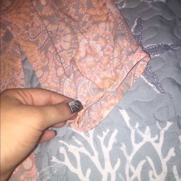 A.n.a Peasant Blouse Paisley and Floral Women’s XL - Picture 4 of 6