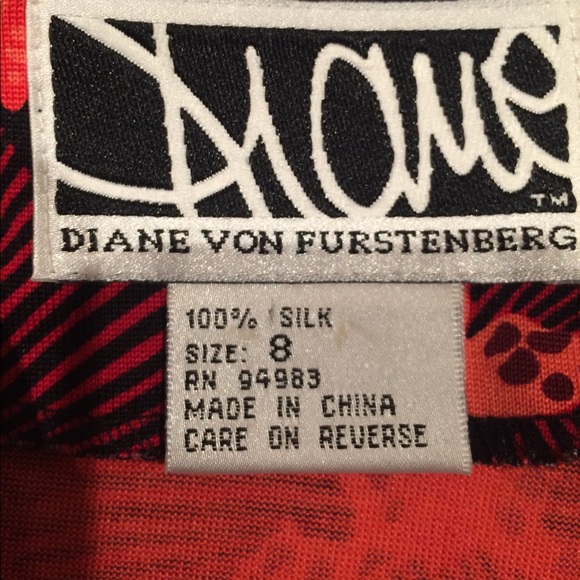 Diana Von Furstenberg silk butterfly dress - Picture 3 of 5