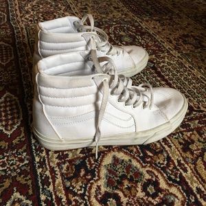 White high top vans