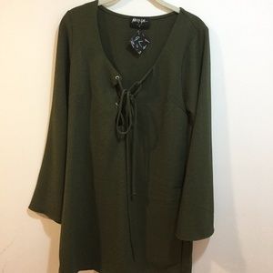 Nasty Gal lace up dress