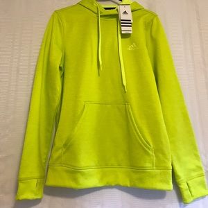 Adidas hoodie fleece women jacket sz Small