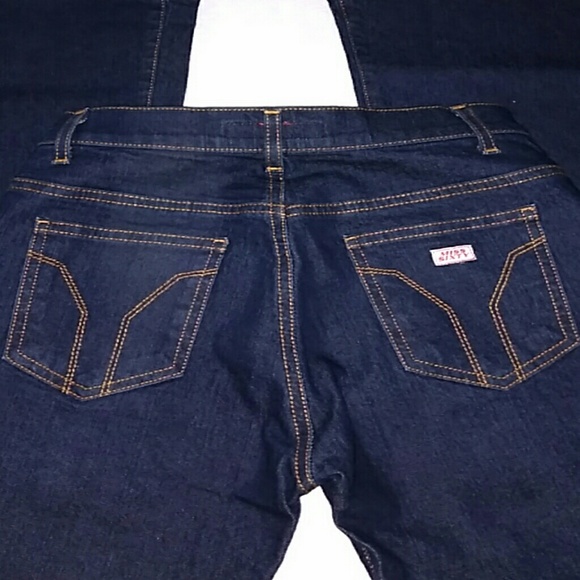 DEAD STOCK VINTAGE NWOT LONG ~ Miss 60 ~ Dark Wash Boot / Distressed Denim - Picture 2 of 8