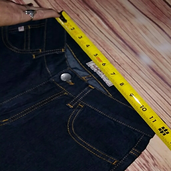 DEAD STOCK VINTAGE NWOT LONG ~ Miss 60 ~ Dark Wash Boot / Distressed Denim - Picture 5 of 8