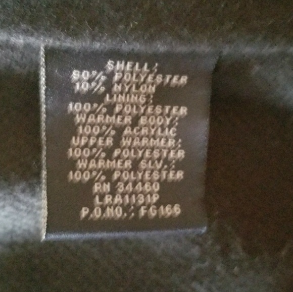 London Fog belted trench. Black. Size SP - Picture 3 of 8