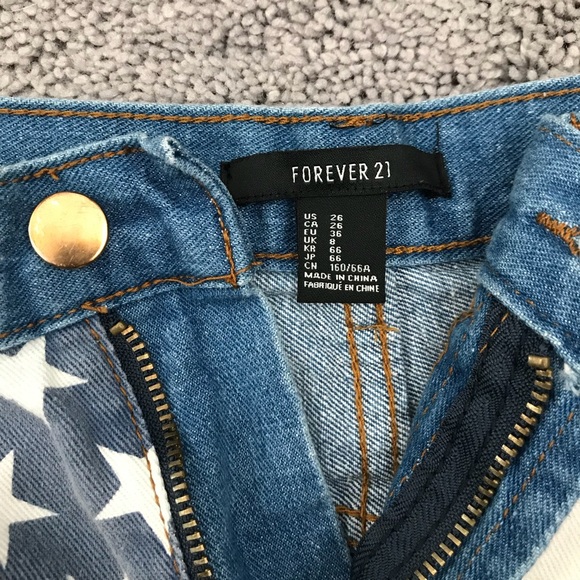 American Flag Denim Shorts - Picture 4 of 4