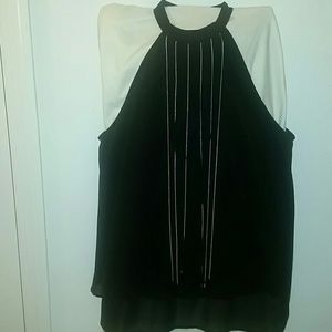 Forever 21 Black Shirt with chains