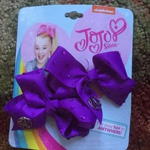 Jojo Siwa purple hair bows