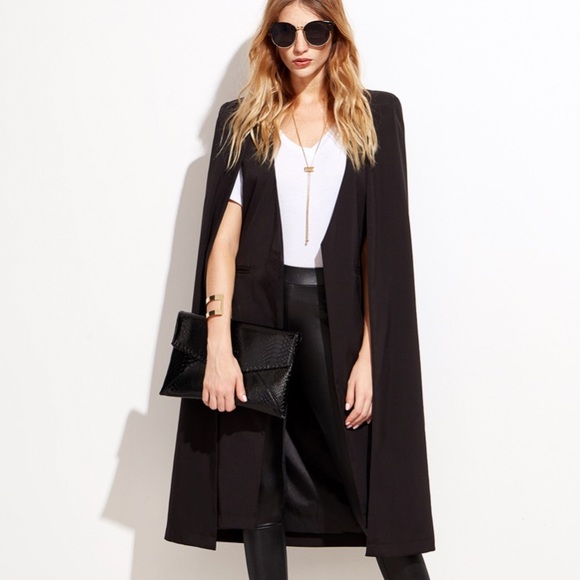 Jackets & Blazers - Black blazer cape