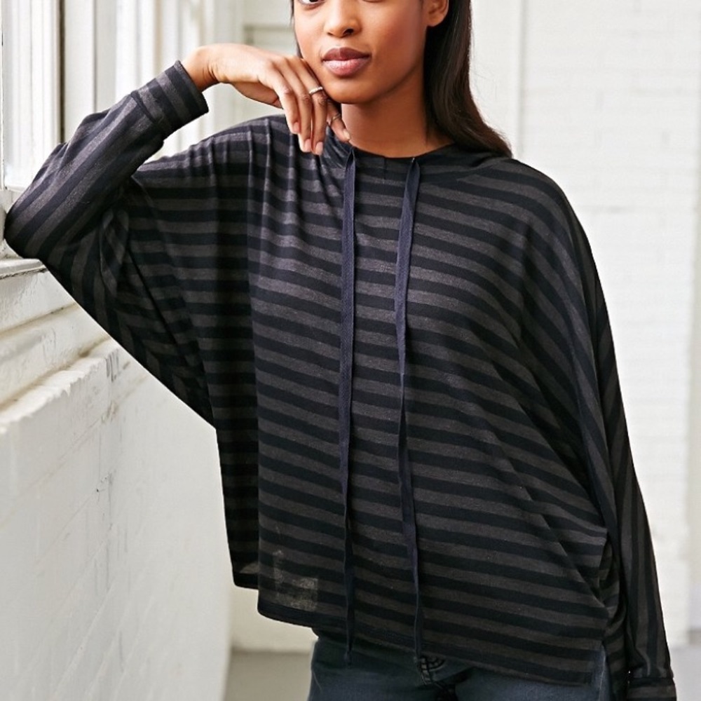Urban Outfitters Striped Hooded Top