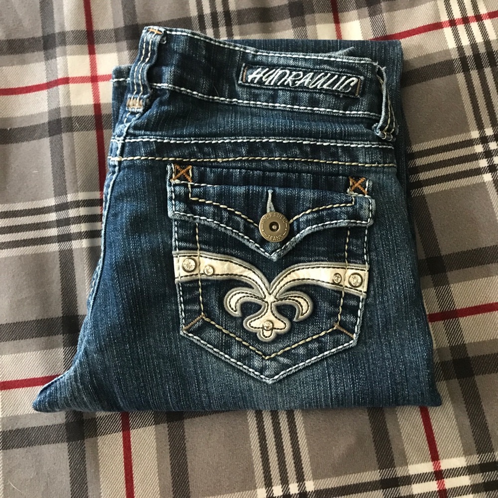 Distressed Slim Boot Jeans