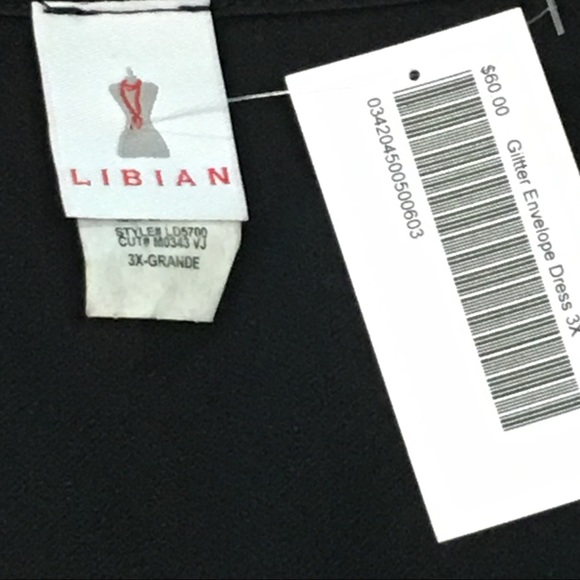 🌷HP🌷12/5🌷NWT Black and Gold Glitter Dress - Picture 5 of 8