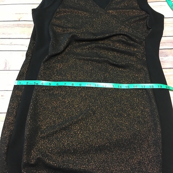 🌷HP🌷12/5🌷NWT Black and Gold Glitter Dress - Picture 8 of 8