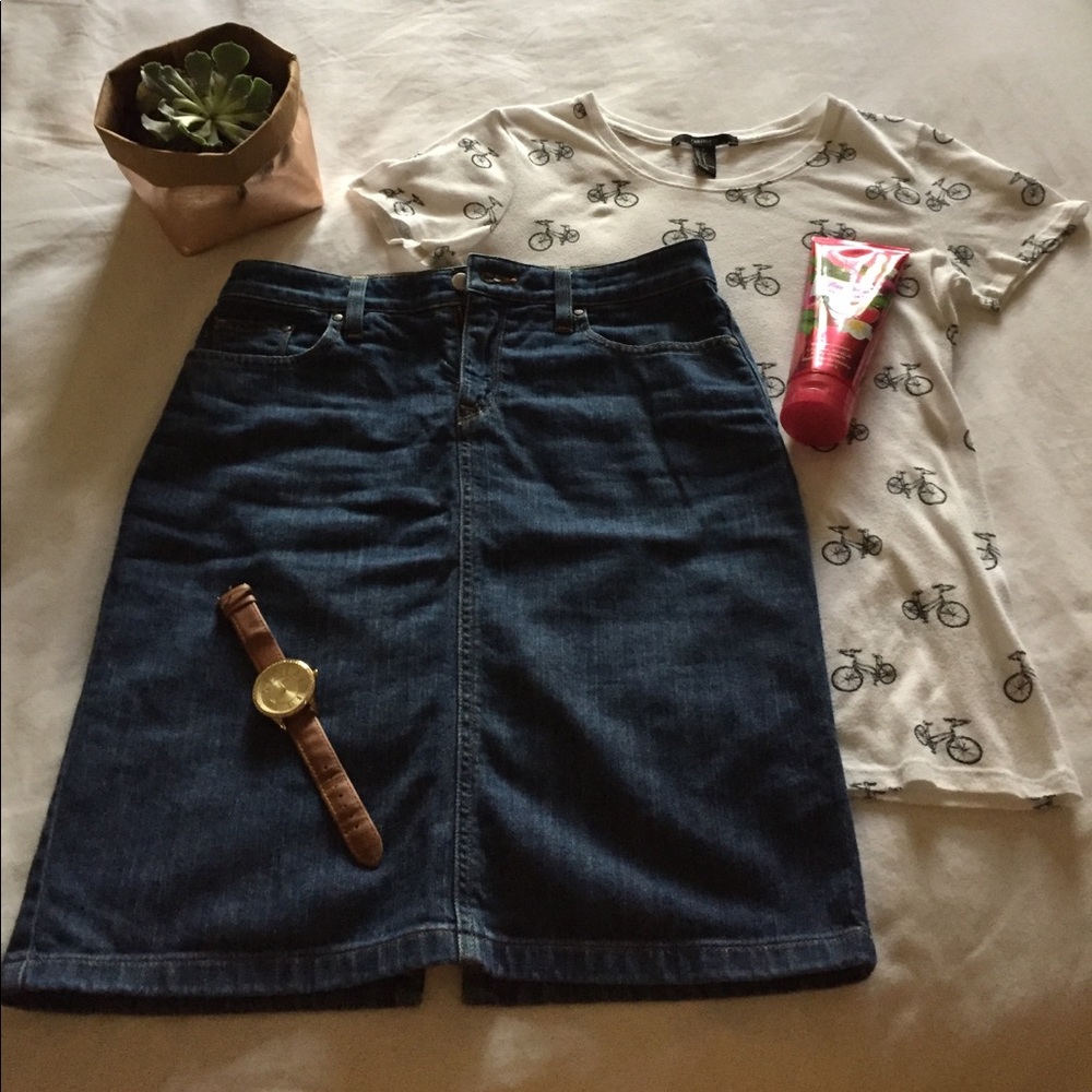 L.L Bean Jean skirt
