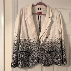 Merona, Cream and Black blazer, Size 3x