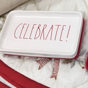Rae Dunn “Celebrate” holiday/Christmas plate