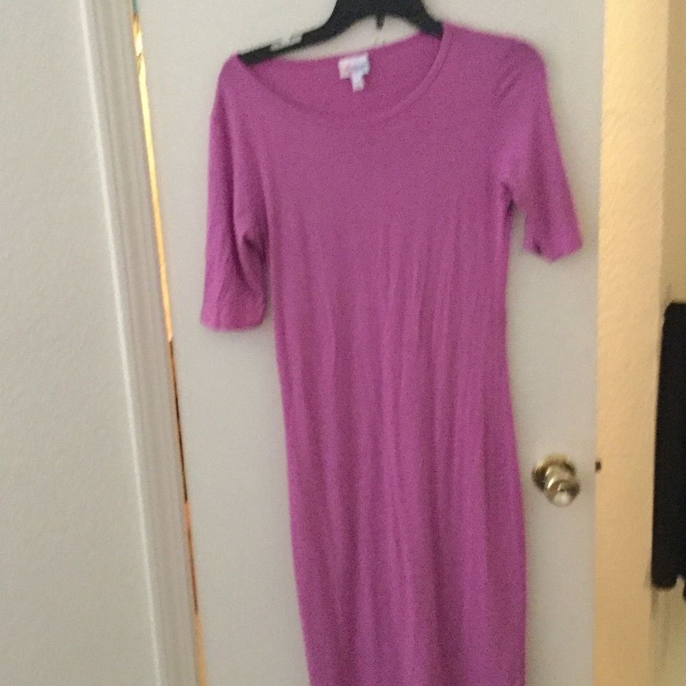 Pinkish Purple solid lularoe 👗 Julia dress