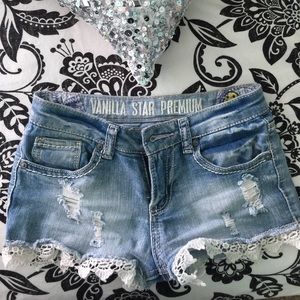 Girls denim shorts