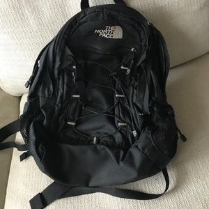 The North Face black backpack