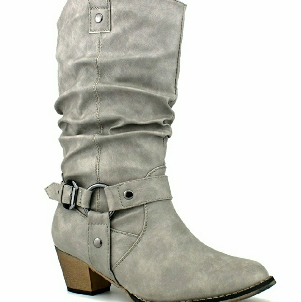 Mid calf Cowboy boots in Premier Bone