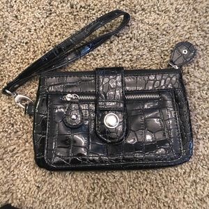 2/$10!!! Snakeskin print wristlet