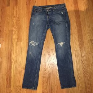 JCREW Distressed Boyfriend Jeans
