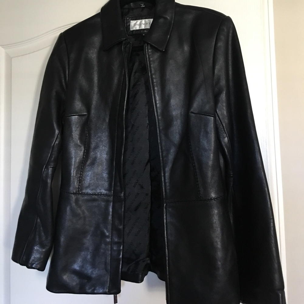 Jones and New York Black Leather Jacket
