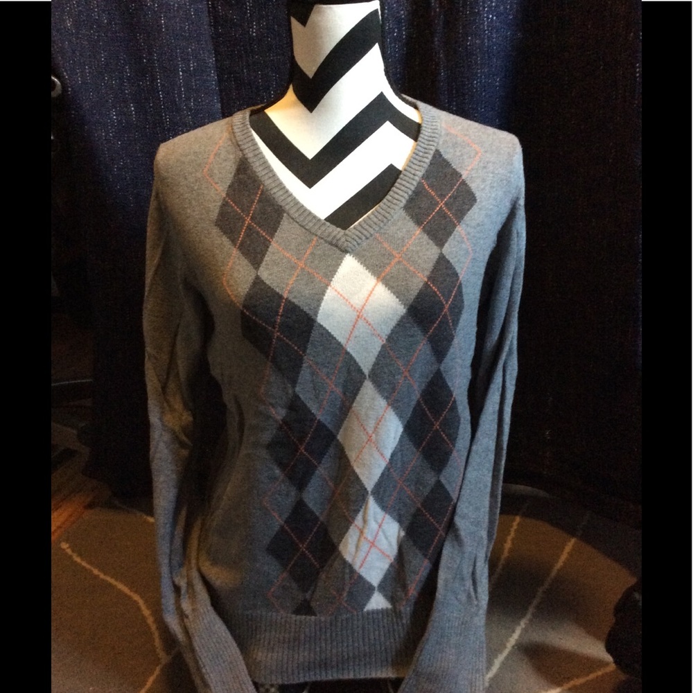 Merona gray plaid sweater
