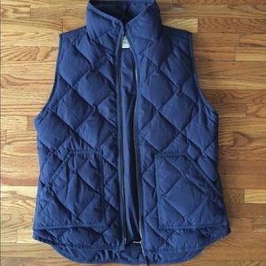J Crew down vest in navy