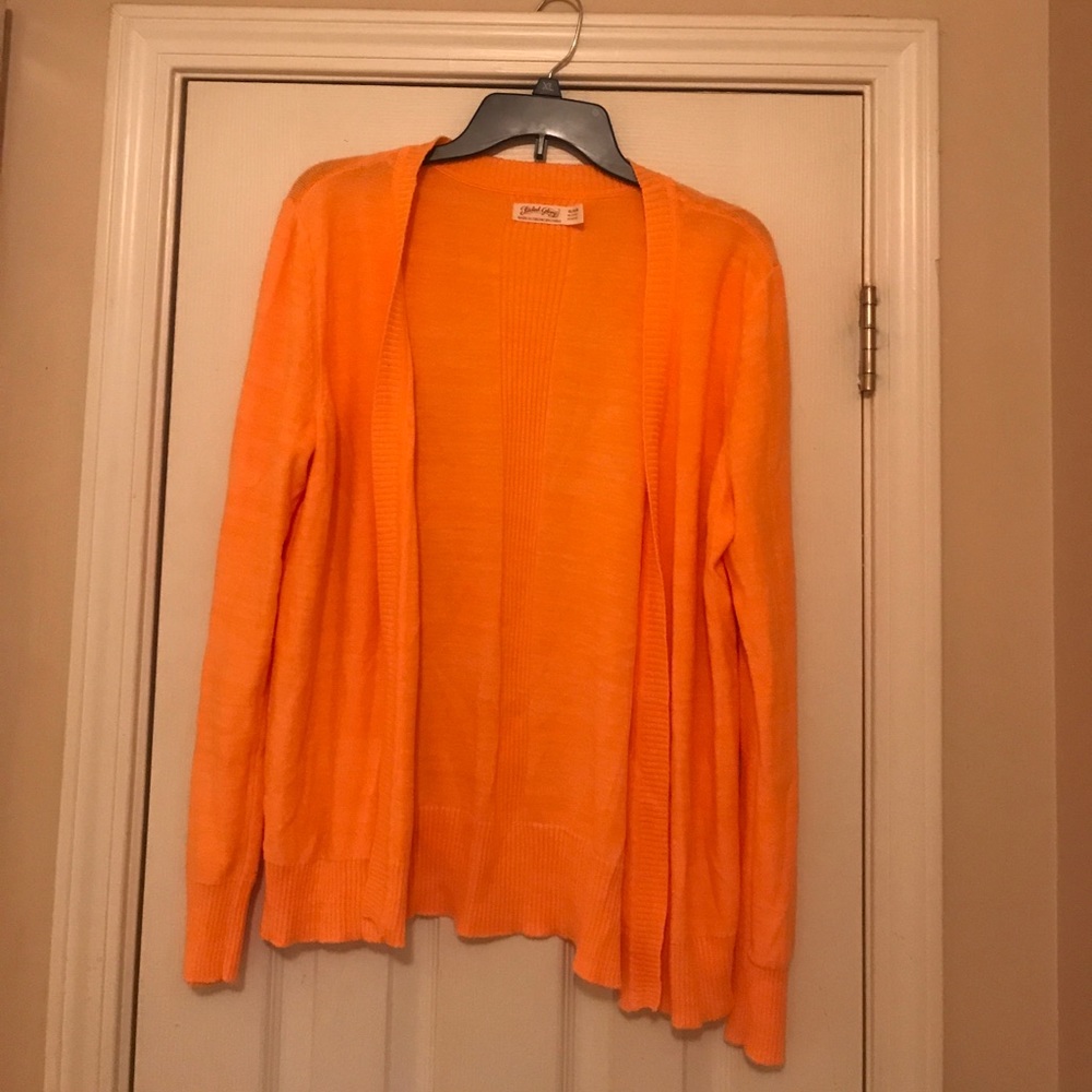 Faded Glory orange cardigan size XL