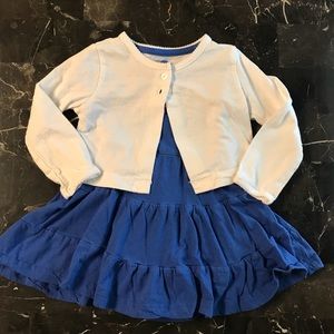 💘 5 for $8 💘 Blue Dress with White Sweater