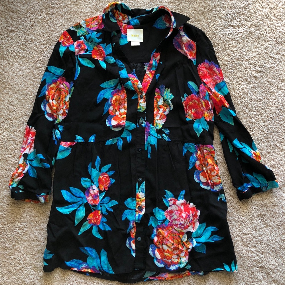 Floral Top - Anthropologie