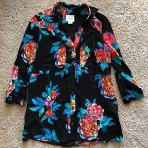 Floral Top - Anthropologie