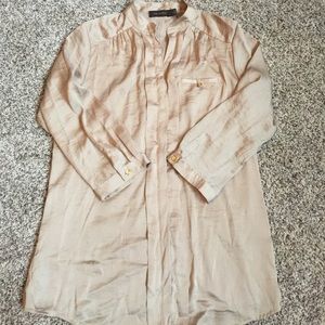 Gold silky blouse