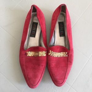 Vintage Italian suede shoes size 8 1/2