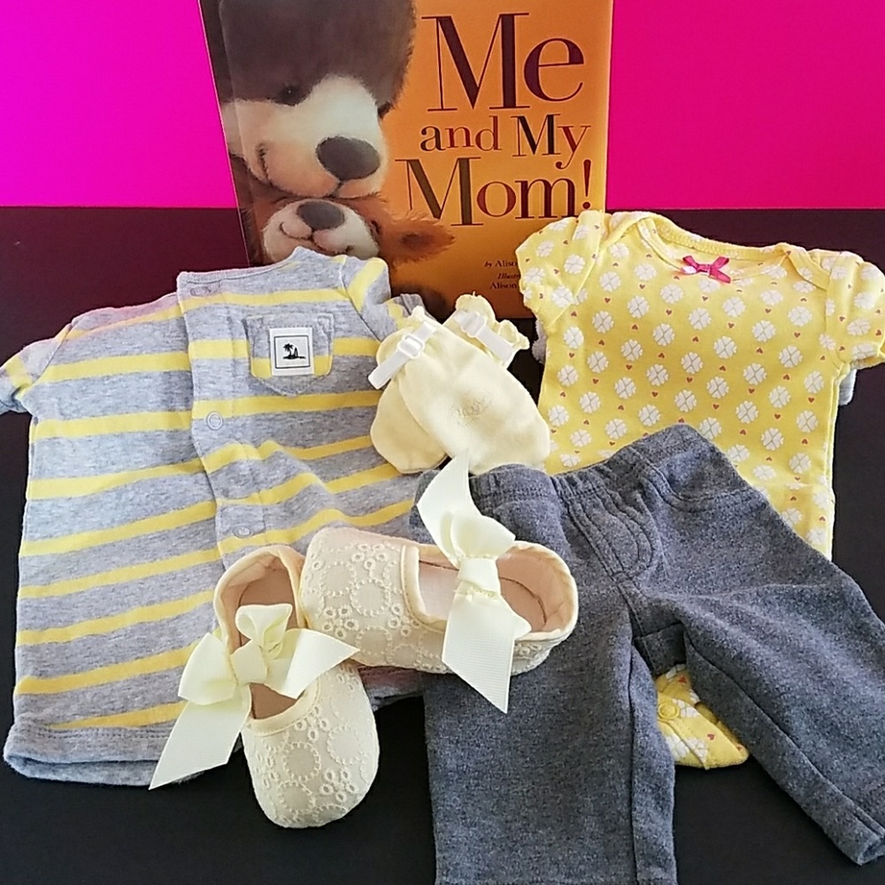 🔴5pc Yellow Newborn Bundle