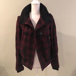 BDG jacket with removable hood buffalo check