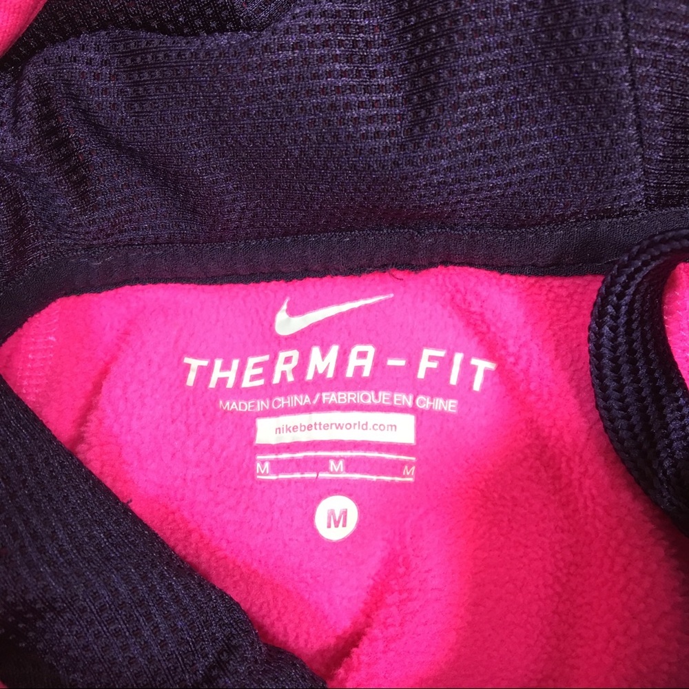 Nike Pink Embroidered Hoodie w/ Thumbholes Medium - Picture 6 of 8