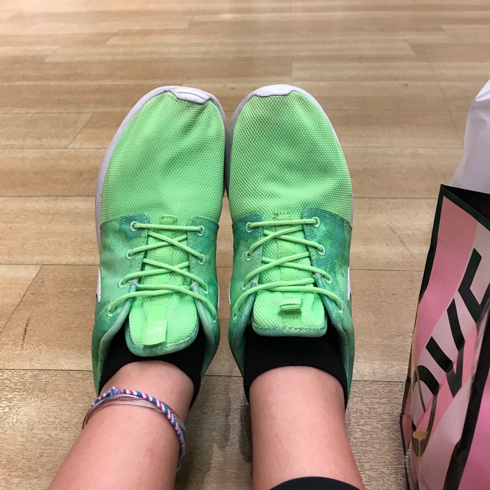 Gently used Lime Green Nike Roshe