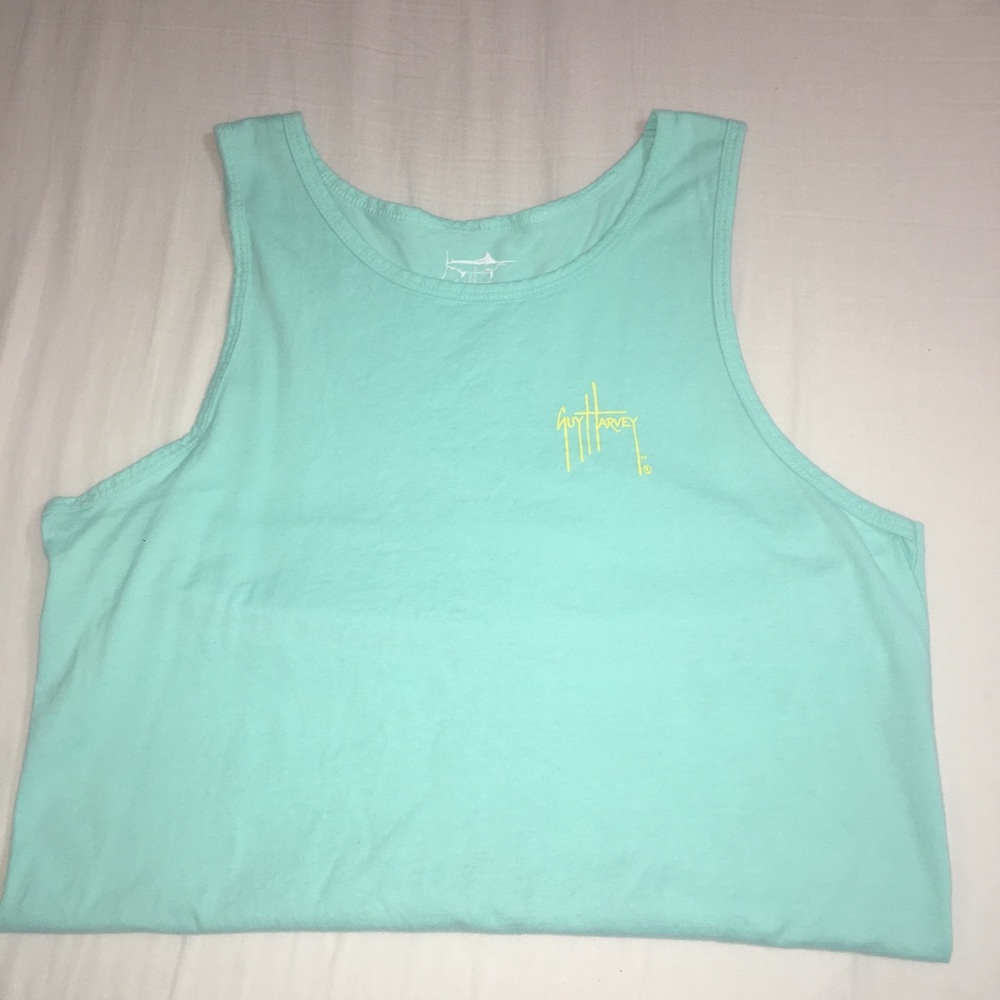 SZ MEDIUM BLUE GUY HARVEY TANK