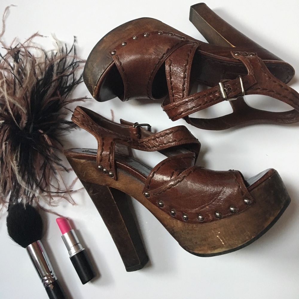 Sky high Prada chunky platforms