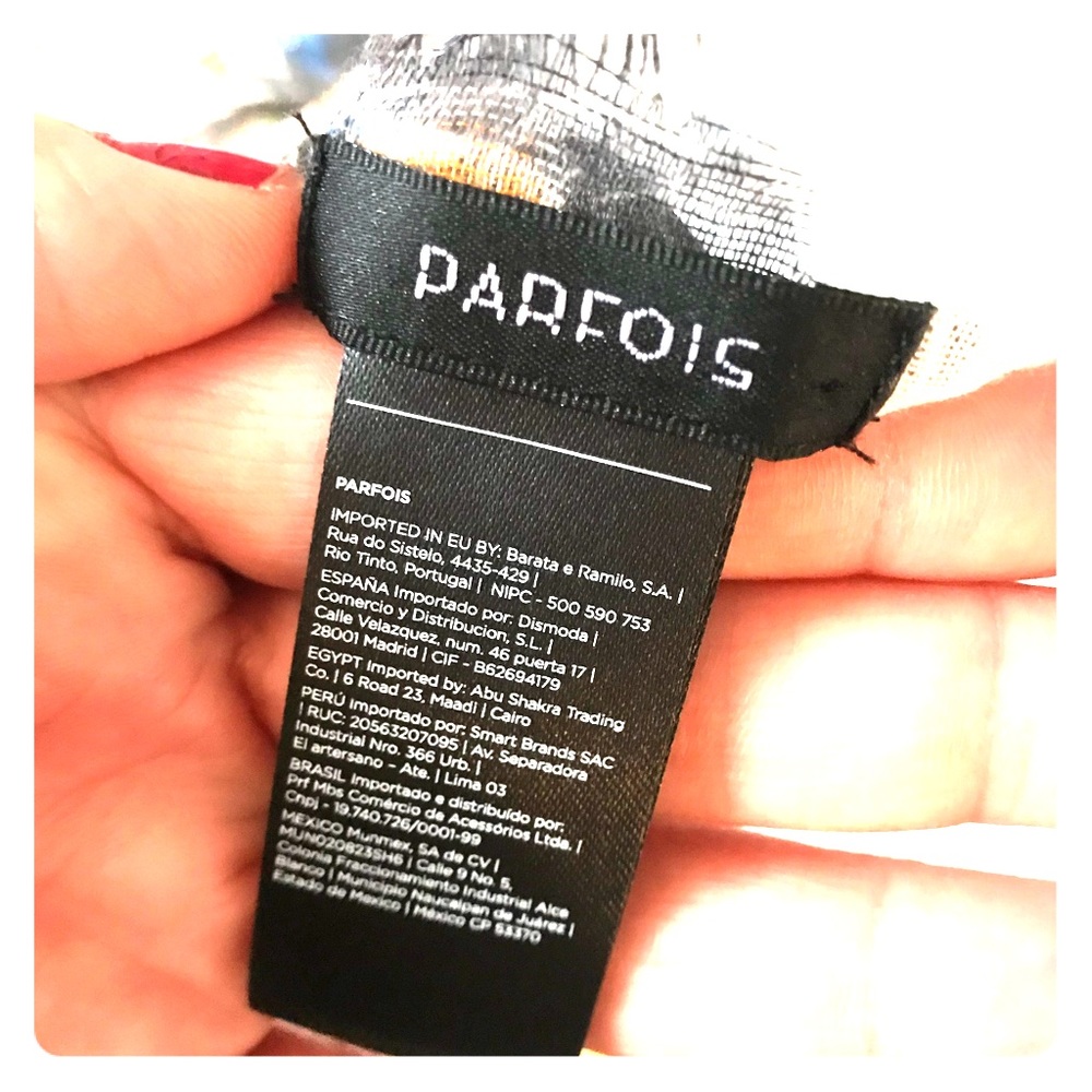 Parfois brand floral print scarf imported from EU