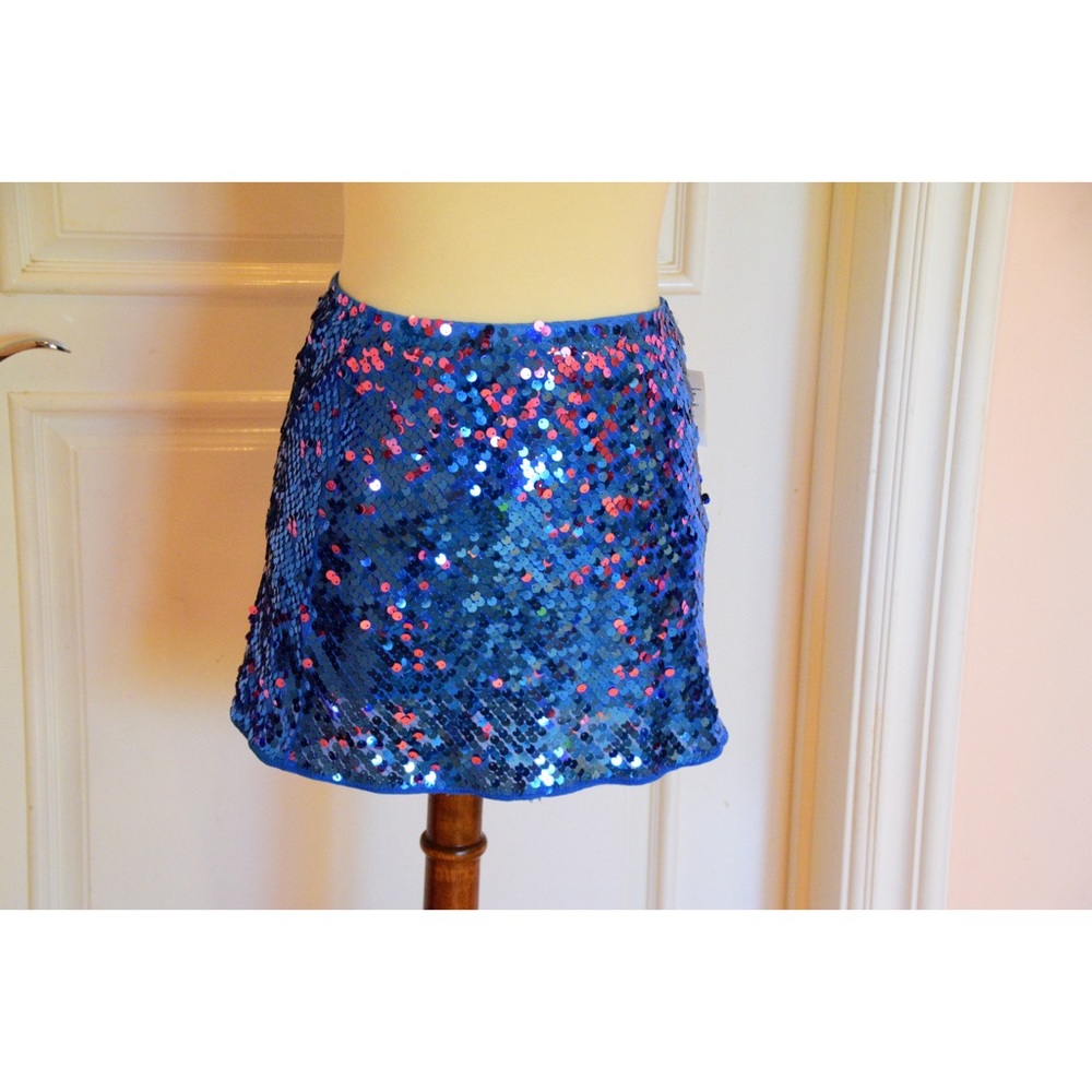 P.S. Aéropostale Blue sequin Skirt
