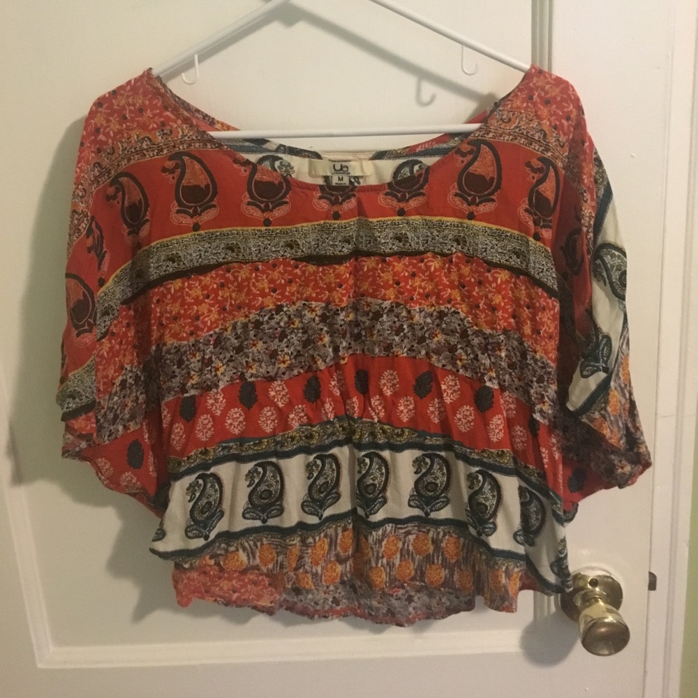 Paisley crop top