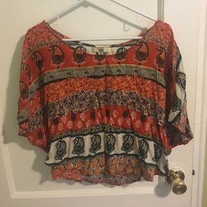 Paisley crop top