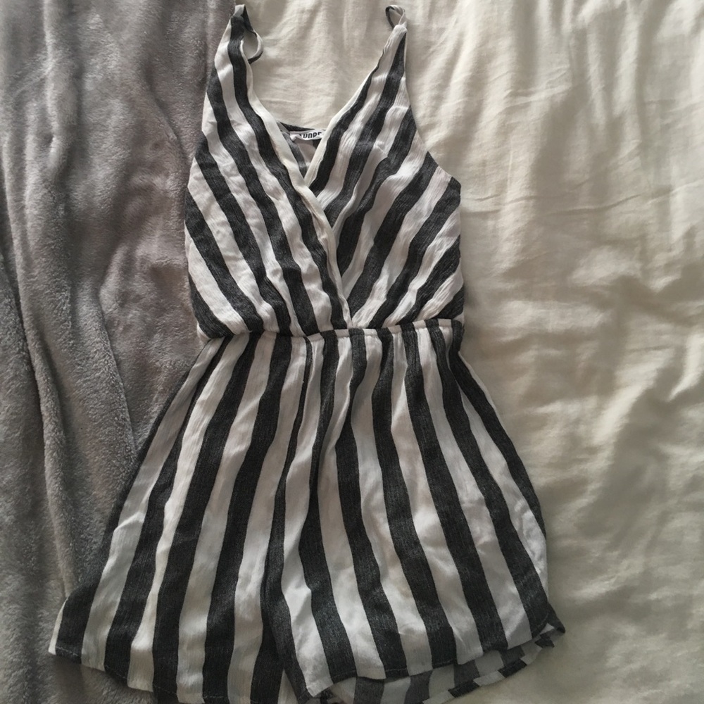 Striped romper